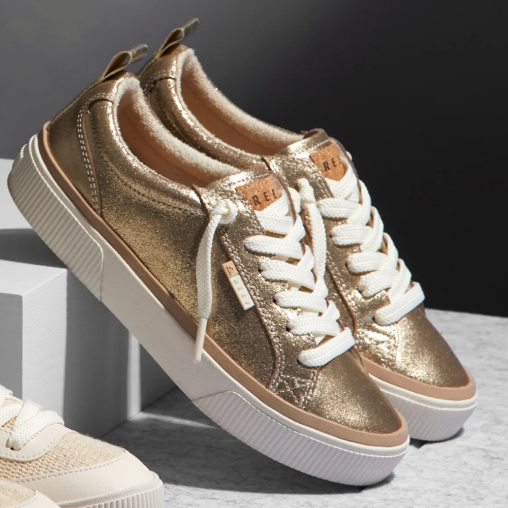 Reef Lay Day Dawn Champagne Suede Women's Sneakers